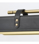 Quintiesse Kinkiet LED Valise Vintage mosiądz, skóra smokingowa Elstead Lighting QN-VALISE-W-VBS-TL