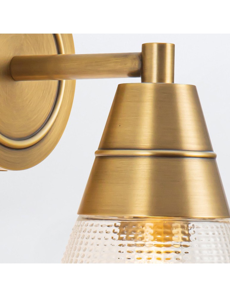 Quintiesse Kinkiet Willard 1 źródło światła Vintage mosiądz Elstead Lighting QN-WILLARD-1WB-VBS-PG