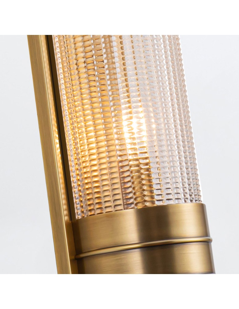 Quintiesse Kinkiet Willard 2 źródła światła Vintage mosiądz Elstead Lighting QN-WILLARD-2WB-VBS-PG