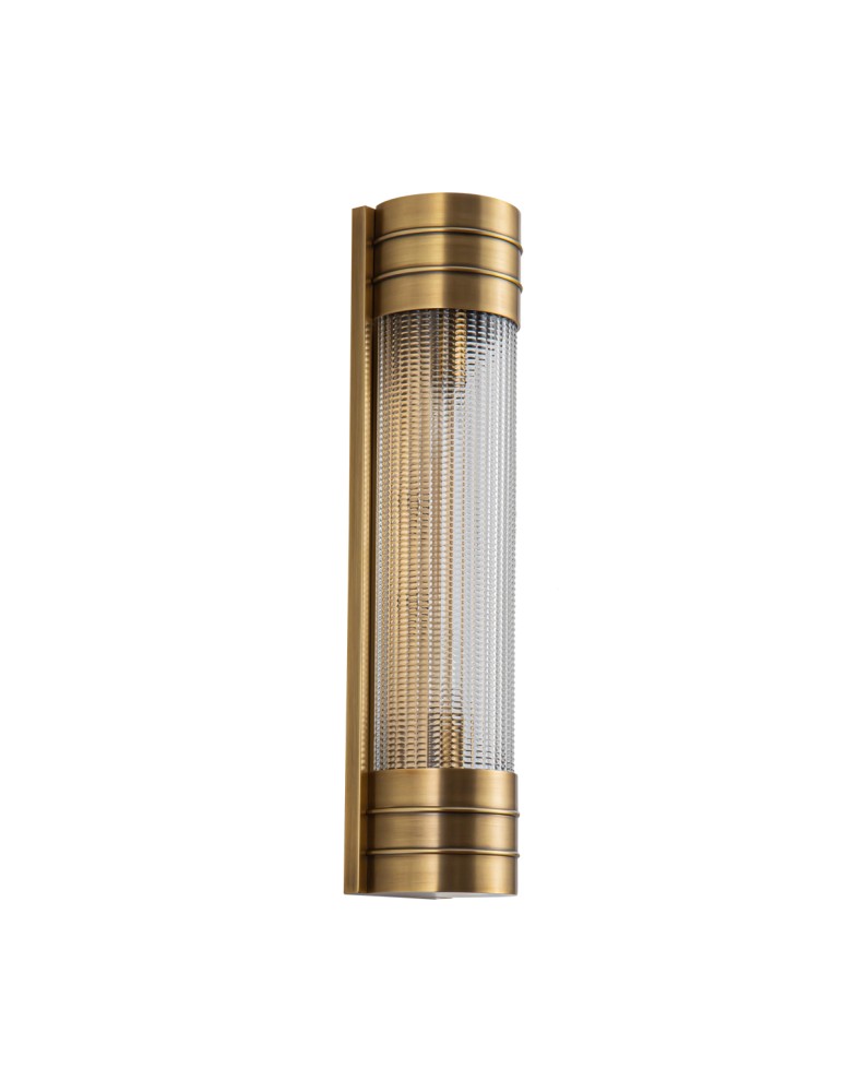 Quintiesse Kinkiet Willard 2 źródła światła Vintage mosiądz Elstead Lighting QN-WILLARD-2WB-VBS-PG