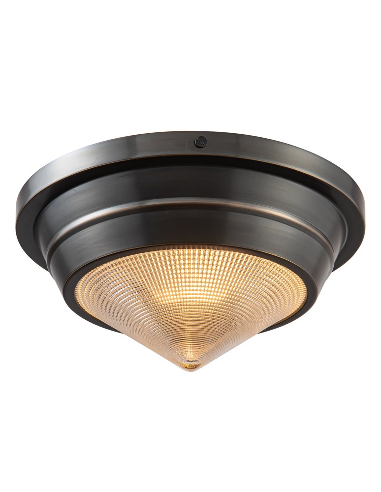 Quintiesse Mały plafon Willard 1 źródło światła Miejski brąz Elstead Lighting QN-WILLARD-F-S-UBZ-PG