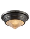 View Quintiesse Mały plafon Willard 1 źródło światła Miejski brąz Elstead Lighting QN-WILLARD-F-S-UBZ-PG