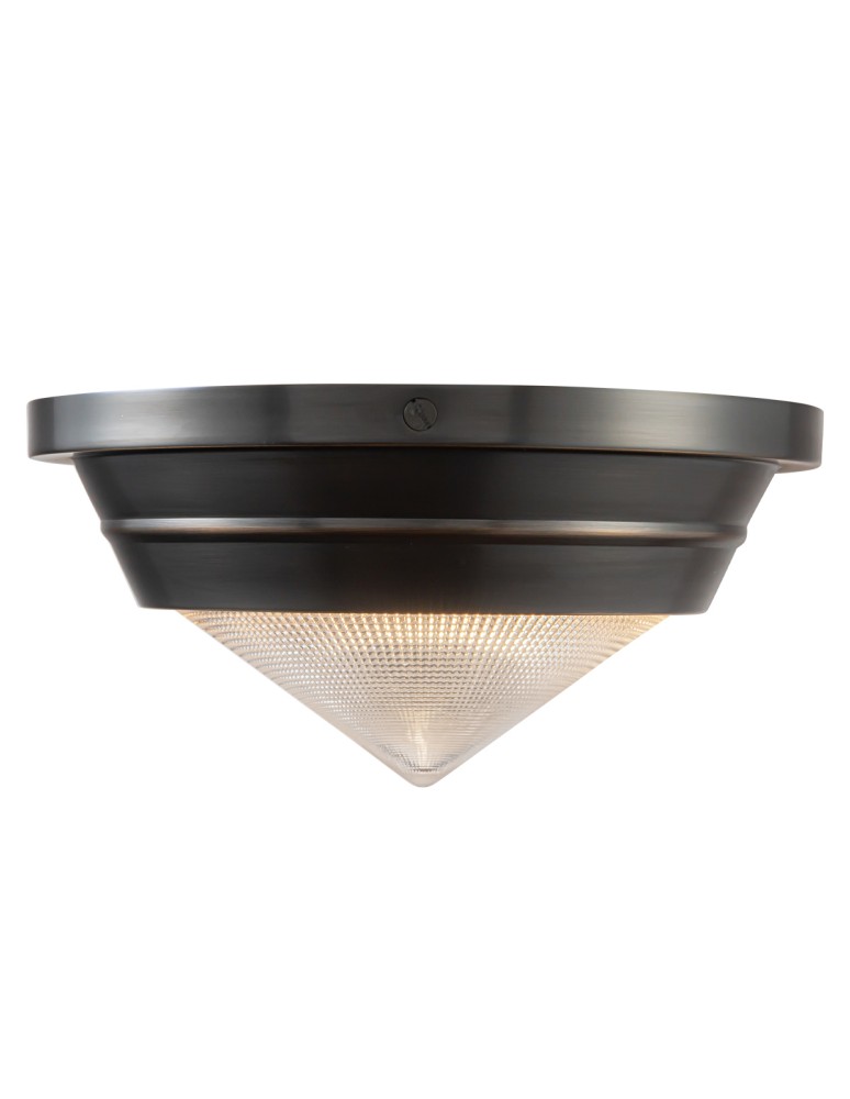 Quintiesse Mały plafon Willard 1 źródło światła Miejski brąz Elstead Lighting QN-WILLARD-F-S-UBZ-PG