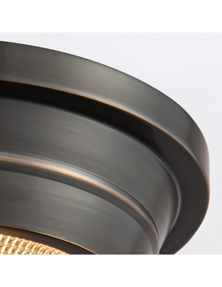 Quintiesse Mały plafon Willard 1 źródło światła Miejski brąz Elstead Lighting QN-WILLARD-F-S-UBZ-PG