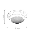 Quintiesse Mały plafon Willard 1 źródło światła Miejski brąz Elstead Lighting QN-WILLARD-F-S-UBZ-PG