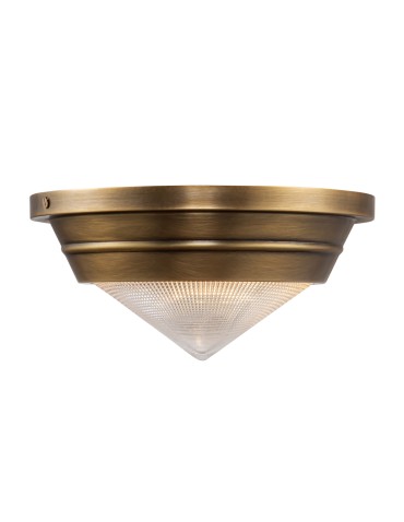 Quintiesse Mały plafon Willard 1 źródło światła Vintage mosiądz Elstead Lighting QN-WILLARD-F-S-VBS-PG - product 2