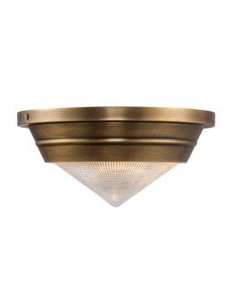 Quintiesse Mały plafon Willard 1 źródło światła Vintage mosiądz Elstead Lighting QN-WILLARD-F-S-VBS-PG - produkt 2