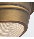 Quintiesse Mały plafon Willard 1 źródło światła Vintage mosiądz Elstead Lighting QN-WILLARD-F-S-VBS-PG