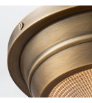 Quintiesse Mały plafon Willard 1 źródło światła Vintage mosiądz Elstead Lighting QN-WILLARD-F-S-VBS-PG