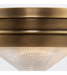 Quintiesse Mały plafon Willard 1 źródło światła Vintage mosiądz Elstead Lighting QN-WILLARD-F-S-VBS-PG