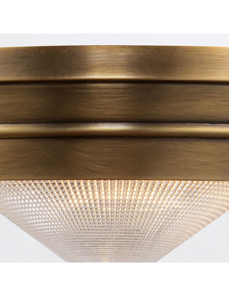 Quintiesse Mały plafon Willard 1 źródło światła Vintage mosiądz Elstead Lighting QN-WILLARD-F-S-VBS-PG
