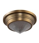 Quintiesse Mały plafon Willard 1 źródło światła Vintage mosiądz Elstead Lighting QN-WILLARD-F-S-VBS-PG