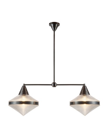 Quintiesse Lampa wyspowa Willard 2 źródła światła Miejski brąz Elstead Lighting QN-WILLARD-LP2-UBZ-PG