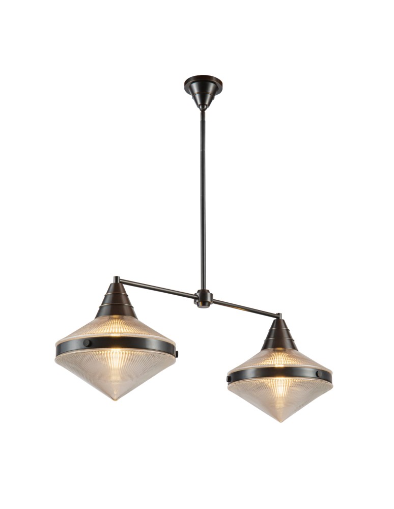 Quintiesse Lampa wyspowa Willard 2 źródła światła Miejski brąz Elstead Lighting QN-WILLARD-LP2-UBZ-PG