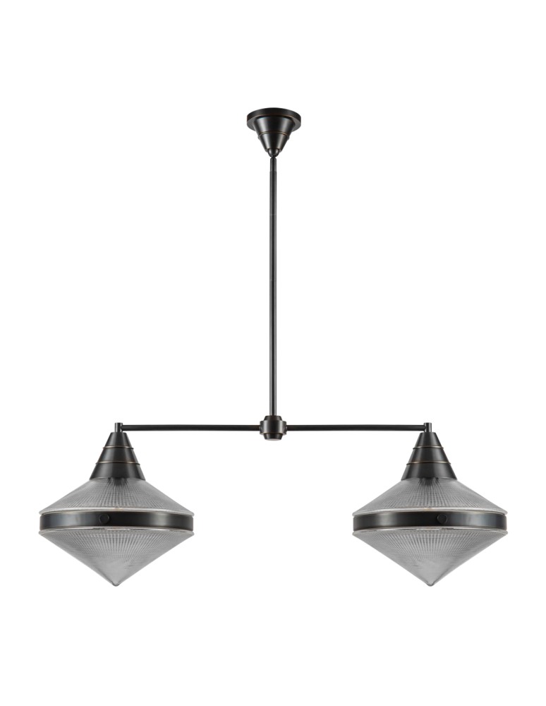 Quintiesse Lampa wyspowa Willard 2 źródła światła Miejski brąz Elstead Lighting QN-WILLARD-LP2-UBZ-PG