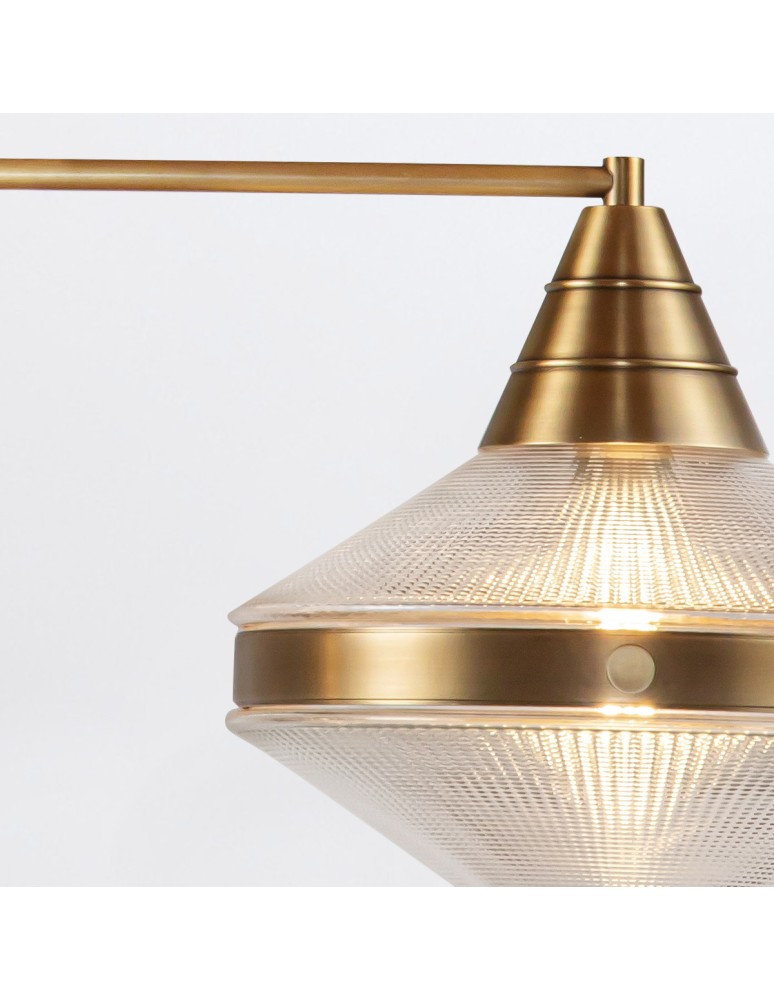 Quintiesse Lampa wyspowa Willard 2 źródła światła Vintage mosiądz Elstead Lighting QN-WILLARD-LP2-VBS-PG