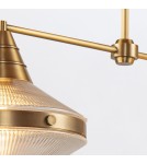 Quintiesse Lampa wyspowa Willard 2 źródła światła Vintage mosiądz Elstead Lighting QN-WILLARD-LP2-VBS-PG