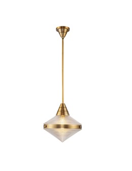 Quintiesse Lampa wisząca Willard 1 źródło światła Vintage mosiądz Elstead Lighting QN-WILLARD-P-VBS-PG - product 2