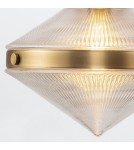 Quintiesse Lampa wisząca Willard 1 źródło światła Vintage mosiądz Elstead Lighting QN-WILLARD-P-VBS-PG