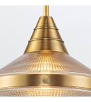 Quintiesse Lampa wisząca Willard 1 źródło światła Vintage mosiądz Elstead Lighting QN-WILLARD-P-VBS-PG