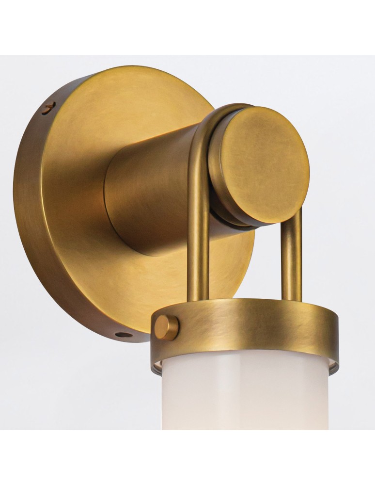 Quintiesse Kinkiet Wynwood 1 źródło światła Vintage mosiądz Elstead Lighting QN-WYNWOOD-1WB-VBS