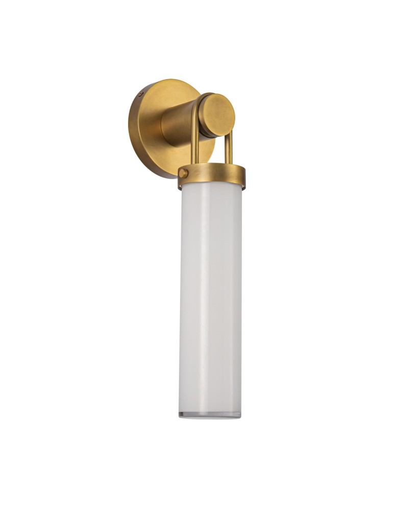 Quintiesse Kinkiet Wynwood 1 źródło światła Vintage mosiądz Elstead Lighting QN-WYNWOOD-1WB-VBS