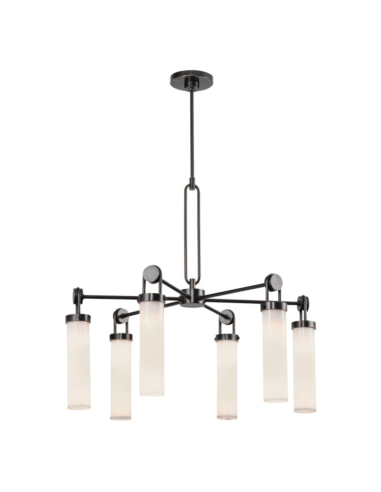 Quintiesse Żyrandol Wynwood 6 źródeł światła Miejski brąz Elstead Lighting QN-WYNWOOD6-UBZ