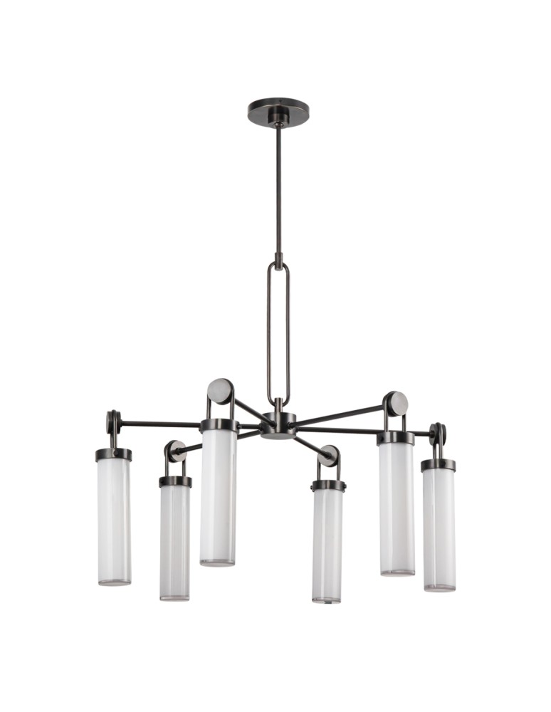 Quintiesse Żyrandol Wynwood 6 źródeł światła Miejski brąz Elstead Lighting QN-WYNWOOD6-UBZ