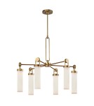 Quintiesse Żyrandol Wynwood 6 źródeł światła Vintage mosiądz Elstead Lighting QN-WYNWOOD6-VBS