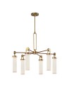 View Quintiesse Żyrandol Wynwood 6 źródeł światła Vintage mosiądz Elstead Lighting QN-WYNWOOD6-VBS
