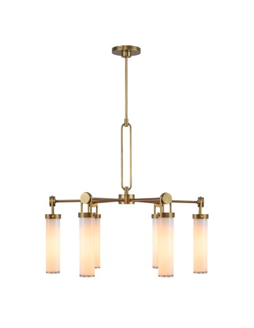 Quintiesse Żyrandol Wynwood 6 źródeł światła Vintage mosiądz Elstead Lighting QN-WYNWOOD6-VBS - product 2