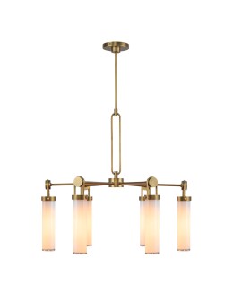Quintiesse Żyrandol Wynwood 6 źródeł światła Vintage mosiądz Elstead Lighting QN-WYNWOOD6-VBS - product 2