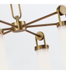 Quintiesse Żyrandol Wynwood 6 źródeł światła Vintage mosiądz Elstead Lighting QN-WYNWOOD6-VBS