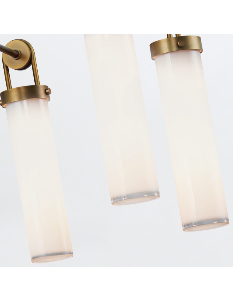 Quintiesse Żyrandol Wynwood 6 źródeł światła Vintage mosiądz Elstead Lighting QN-WYNWOOD6-VBS