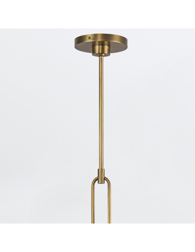 Quintiesse Żyrandol Wynwood 6 źródeł światła Vintage mosiądz Elstead Lighting QN-WYNWOOD6-VBS