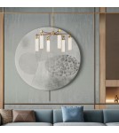 Quintiesse Żyrandol Wynwood 6 źródeł światła Vintage mosiądz Elstead Lighting QN-WYNWOOD6-VBS