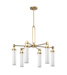 Quintiesse Żyrandol Wynwood 6 źródeł światła Vintage mosiądz Elstead Lighting QN-WYNWOOD6-VBS