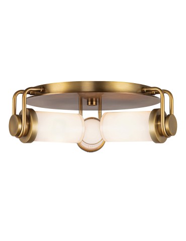 Quintiesse Plafon Wynwood 3 źródła światła Vintage mosiądz Elstead Lighting QN-WYNWOOD-F-VBS