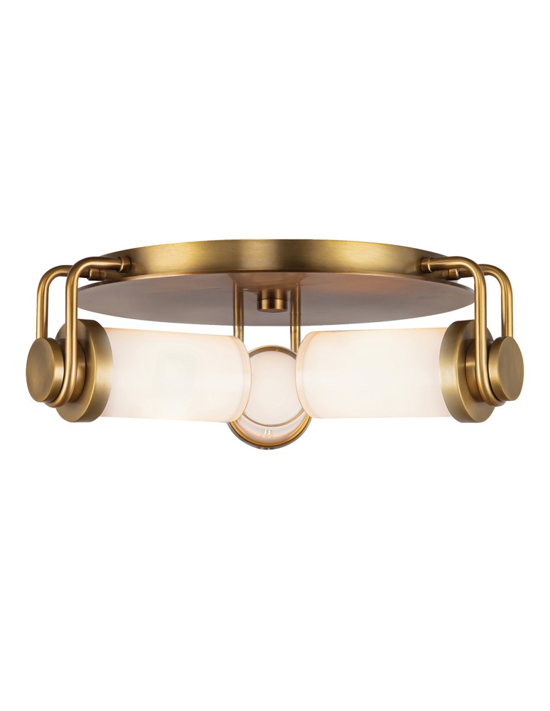 Quintiesse Plafon Wynwood 3 źródła światła Vintage mosiądz Elstead Lighting QN-WYNWOOD-F-VBS
