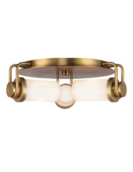 Quintiesse Plafon Wynwood 3 źródła światła Vintage mosiądz Elstead Lighting QN-WYNWOOD-F-VBS