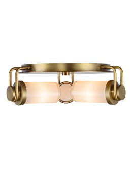 Quintiesse Plafon Wynwood 3 źródła światła Vintage mosiądz Elstead Lighting QN-WYNWOOD-F-VBS - produkt 2