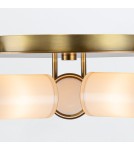 Quintiesse Plafon Wynwood 3 źródła światła Vintage mosiądz Elstead Lighting QN-WYNWOOD-F-VBS