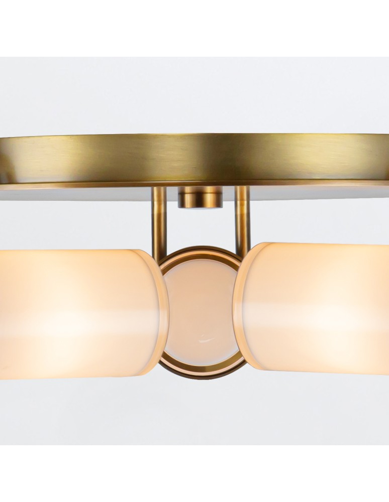 Quintiesse Plafon Wynwood 3 źródła światła Vintage mosiądz Elstead Lighting QN-WYNWOOD-F-VBS