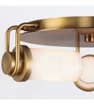 Quintiesse Plafon Wynwood 3 źródła światła Vintage mosiądz Elstead Lighting QN-WYNWOOD-F-VBS