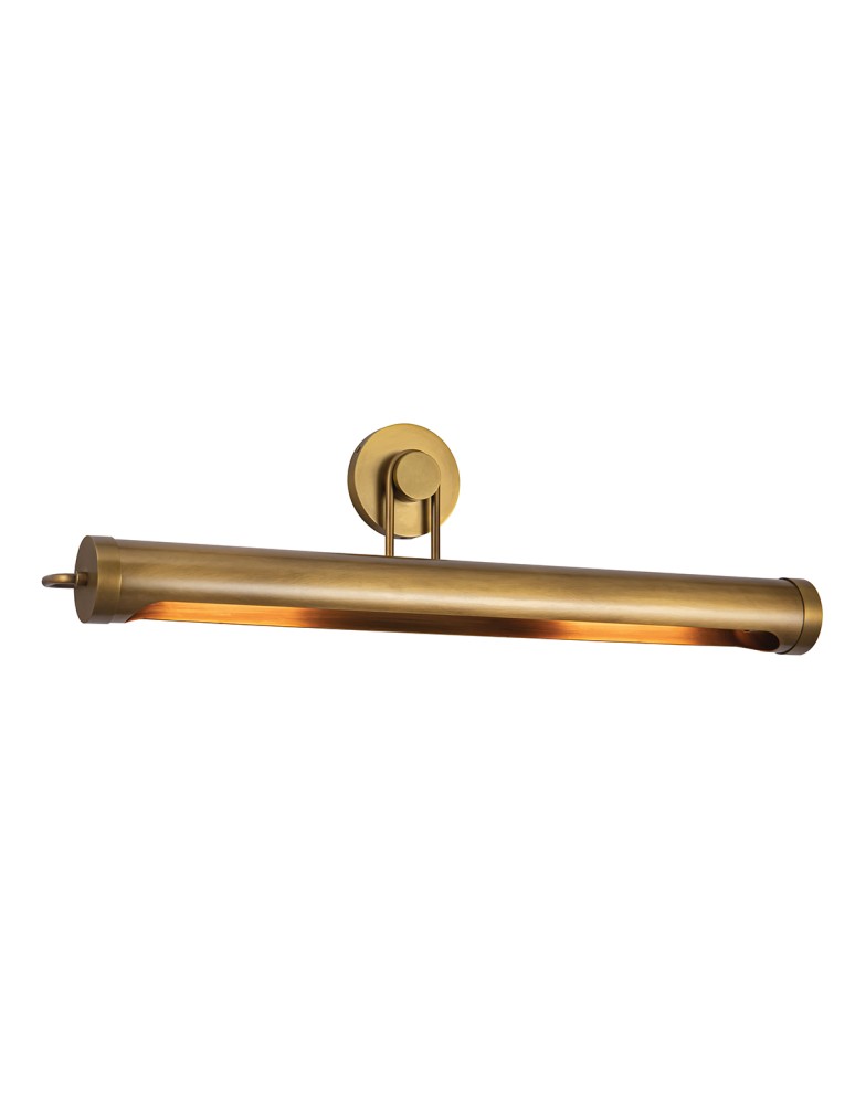 Quintiesse Duża obrazówka Wynwood 2 źródła światła Vintage mosiądz Elstead Lighting QN-WYNWOOD-PL-L-VBS