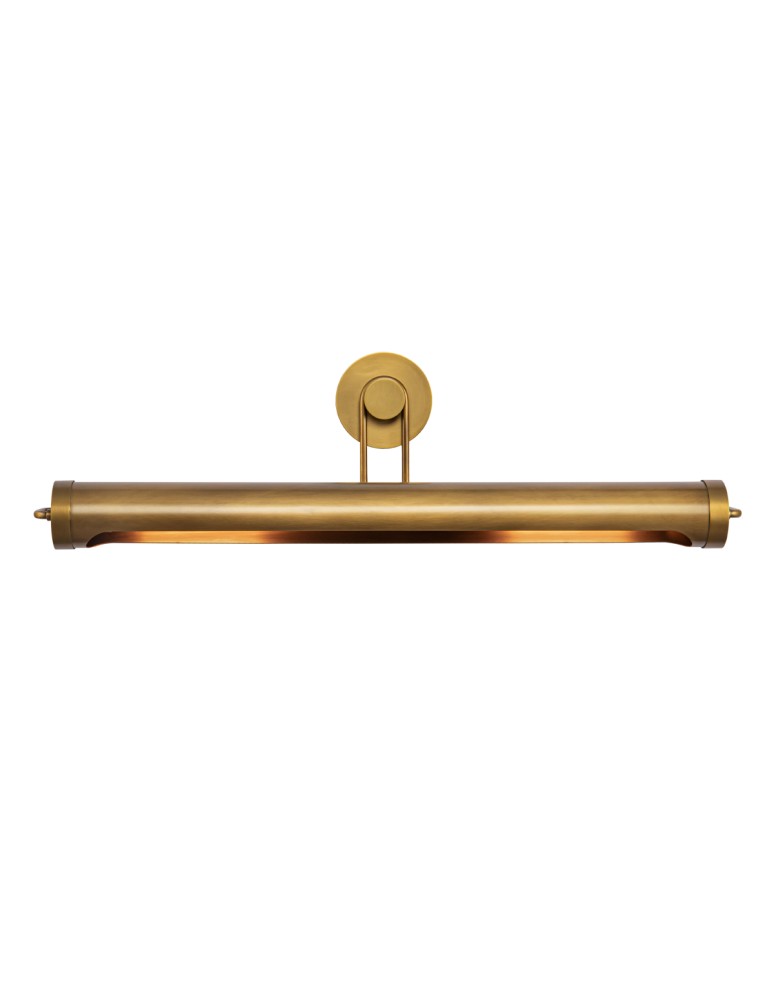 Quintiesse Duża obrazówka Wynwood 2 źródła światła Vintage mosiądz Elstead Lighting QN-WYNWOOD-PL-L-VBS