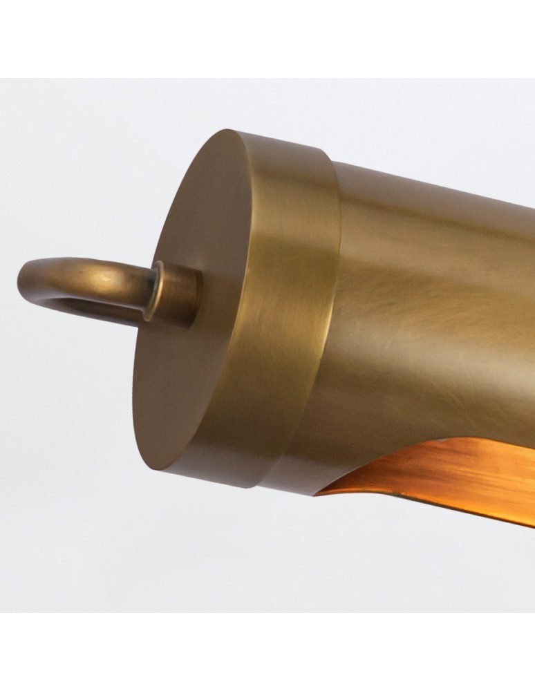 Quintiesse Duża obrazówka Wynwood 2 źródła światła Vintage mosiądz Elstead Lighting QN-WYNWOOD-PL-L-VBS