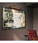 Quintiesse Duża obrazówka Wynwood 2 źródła światła Vintage mosiądz Elstead Lighting QN-WYNWOOD-PL-L-VBS