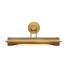 Quintiesse Średnia obrazówka Wynwood 2 źródła światła Vintage mosiądz Elstead Lighting QN-WYNWOOD-PL-M-VBS