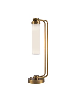 Quintiesse Lampa stołowa Wynwood 1 źródło światła Vintage mosiądz Elstead Lighting QN-WYNWOOD-TL-VBS